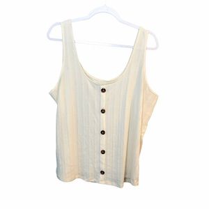 Maurices ribbed button front tank